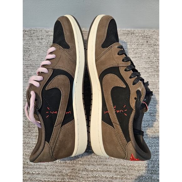 Nike Travis Scott x Air Jordan 1 Retro OG SP Low “Mocha” Brown Size 10 - Picture 8 of 12